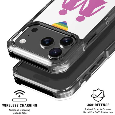 Pink Pride iPhone 18 Pro Clear Case