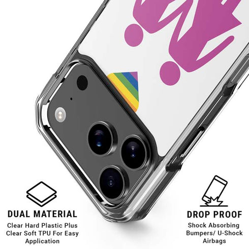 Pink Pride iPhone 18 Pro Clear Case