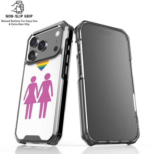 Pink Pride iPhone 18 Pro Clear Case