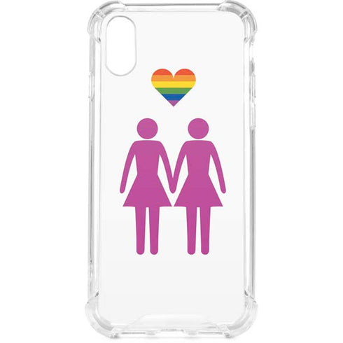 Pink Pride iPhone XS Clear Case