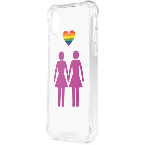 Pink Pride iPhone XS Clear Case