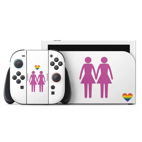 Pink Pride Nintendo Switch 2 (2025) with Joy-Con Skin