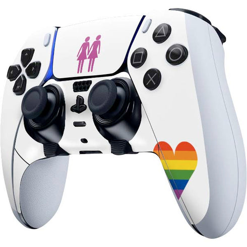 Pink Pride PS5 DualSense Edge Pro Controller Skin