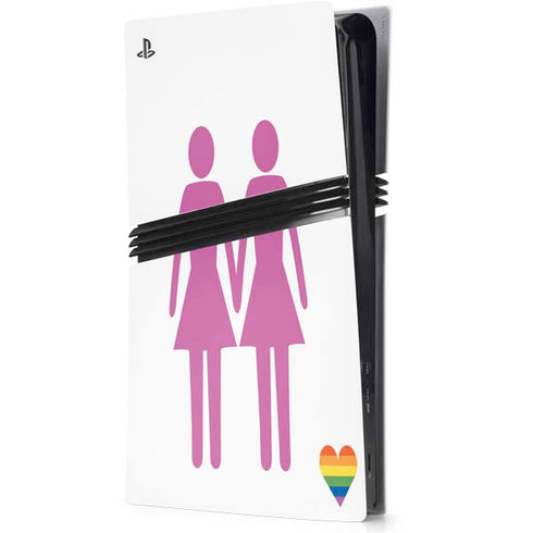 Pink Pride PS5 Pro Console Skin