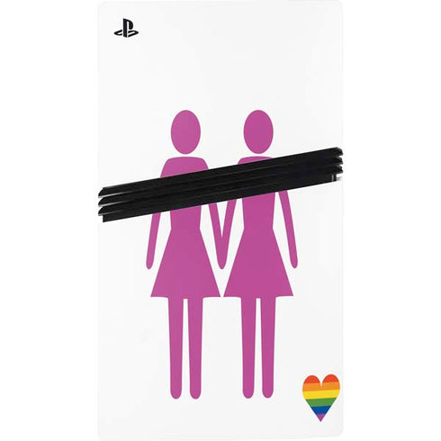 Pink Pride PS5 Pro Console Skin