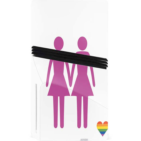 Pink Pride PS5 Pro Disk Console Skin
