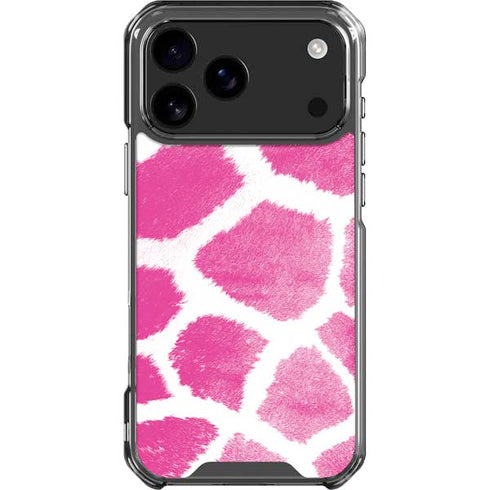Pink Safari Animal Print Color Pop iPhone 18 Pro Max Clear Case