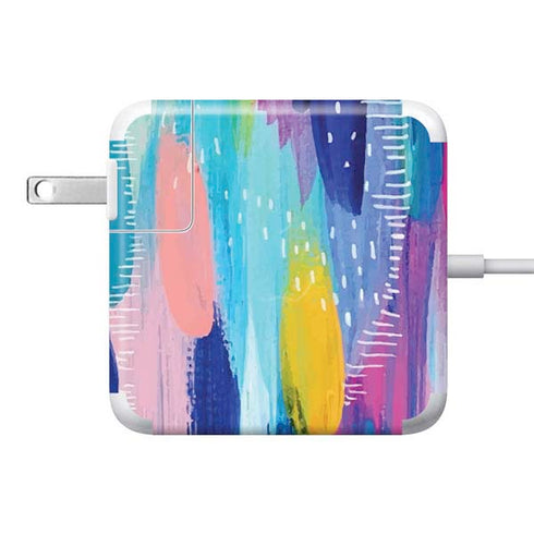 Pink Sparkle Brush Stroke by Etta Vee 85W Power Adapter (15 and 17 inch MacBook Pro Charger) Skin