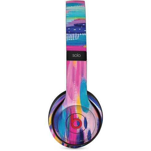 Pink Sparkle Brush Stroke by Etta Vee Beats Solo 3 Wireless Skin