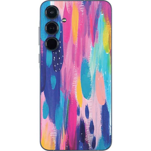 Pink Sparkle Brush Stroke by Etta Vee Galaxy A36 5G Skin