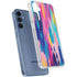 Pink Sparkle Brush Stroke by Etta Vee Galaxy A55 5G Clear Case