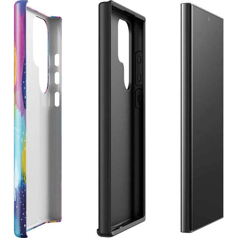 Pink Sparkle Brush Stroke by Etta Vee Galaxy S23 Ultra Pro Case