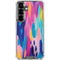 Pink Sparkle Brush Stroke by Etta Vee Galaxy S26 Clear Case