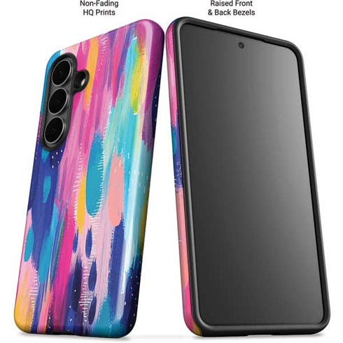 Pink Sparkle Brush Stroke by Etta Vee Galaxy S26 Impact Case