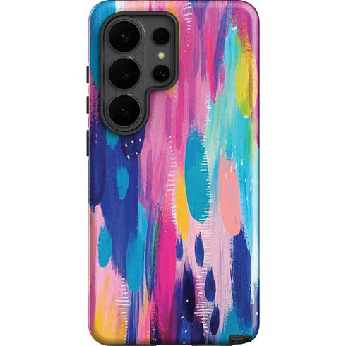 Pink Sparkle Brush Stroke by Etta Vee Galaxy S26 Ultra Impact Case