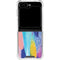 Pink Sparkle Brush Stroke by Etta Vee Galaxy Z Flip6 Clear Case