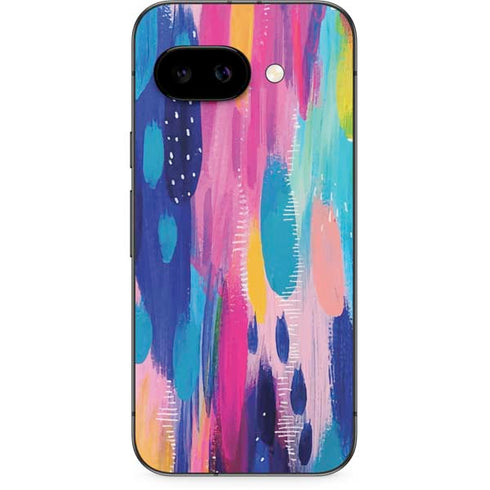 Pink Sparkle Brush Stroke by Etta Vee Google Pixel 9a Skin