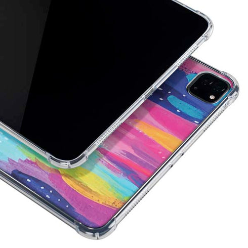 Pink Sparkle Brush Stroke by Etta Vee iPad Cases