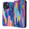 Pink Sparkle Brush Stroke by Etta Vee iPhone 15 Folio Case