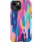 Pink Sparkle Brush Stroke by Etta Vee iPhone 15 Impact Case
