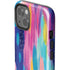 Pink Sparkle Brush Stroke by Etta Vee iPhone 15 Impact Case