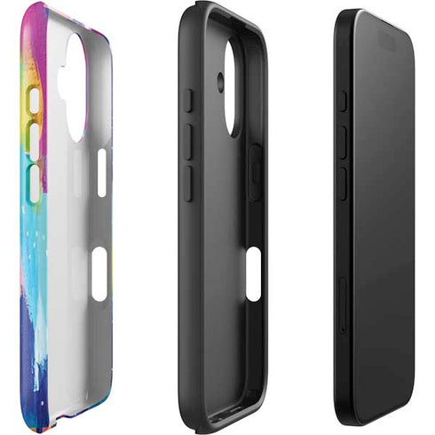 Pink Sparkle Brush Stroke by Etta Vee iPhone 16 Impact Case