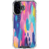 Pink Sparkle Brush Stroke by Etta Vee iPhone 16 Plus Clear Case