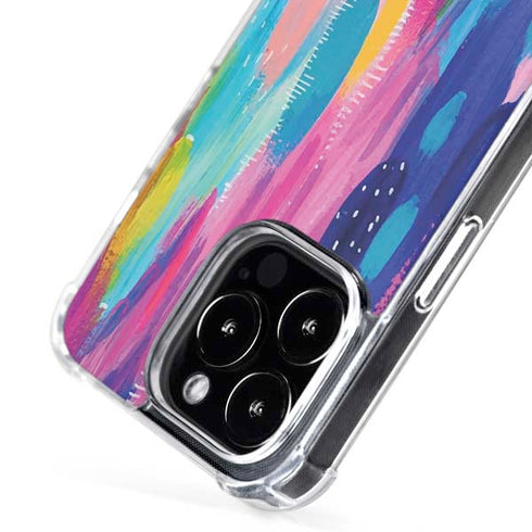 Pink Sparkle Brush Stroke by Etta Vee iPhone 16 Pro MagSafe Case