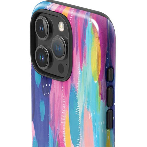 Pink Sparkle Brush Stroke by Etta Vee iPhone 16 Pro Max Impact Case