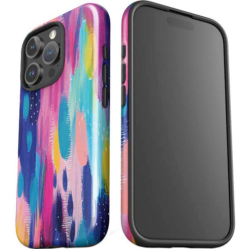 Pink Sparkle Brush Stroke by Etta Vee iPhone 16 Pro Max Impact Case