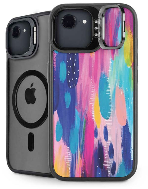Pink Sparkle Brush Stroke by Etta Vee iPhone 16e Kickstand Case