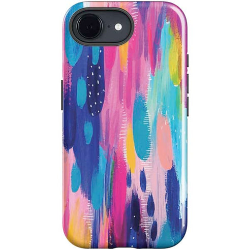 Pink Sparkle Brush Stroke by Etta Vee iPhone 16e Impact Case