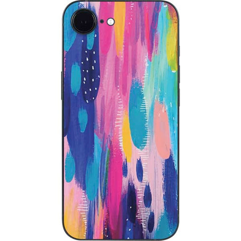 Pink Sparkle Brush Stroke by Etta Vee iPhone 16e Skin
