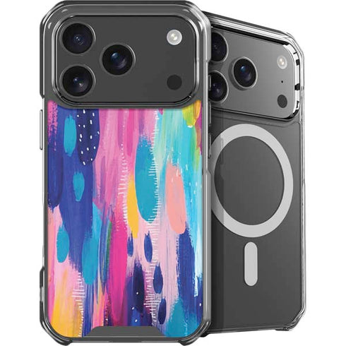 Pink Sparkle Brush Stroke by Etta Vee iPhone 18 Pro MagSafe Case