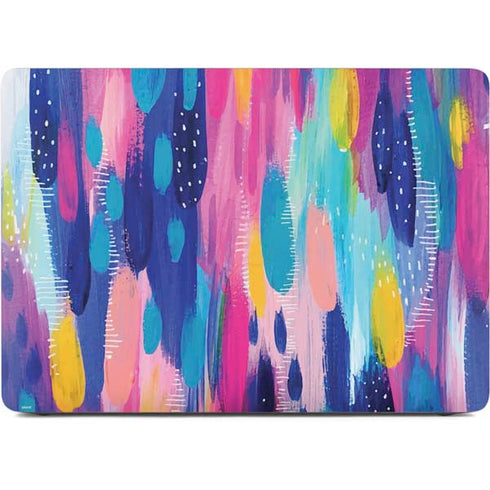 Pink Sparkle Brush Stroke by Etta Vee Apple MacBook Air Skin