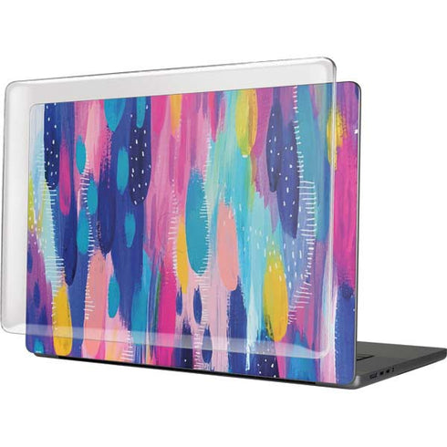 Pink Sparkle Brush Stroke by Etta Vee MacBook Cases