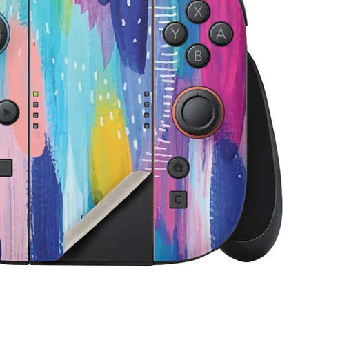 Pink Sparkle Brush Stroke by Etta Vee Nintendo Switch 2 (2025) Joy-Con Controller Skin