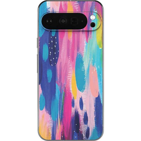 Pink Sparkle Brush Stroke by Etta Vee Pixel 9 Pro XL Skin