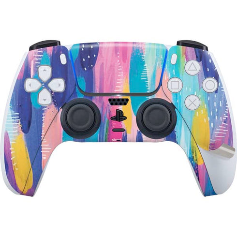 Pink Sparkle Brush Stroke by Etta Vee PS5 Pro Disk Bundle Skin