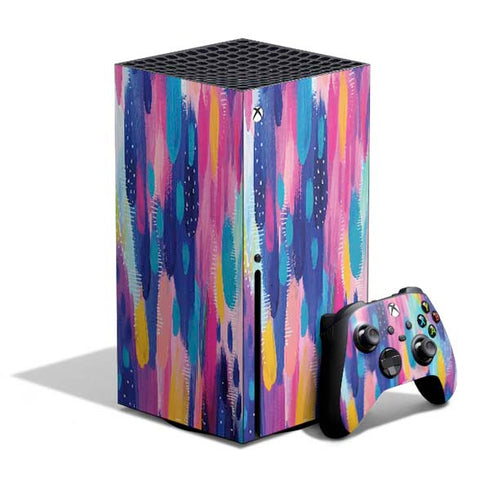 Etta Vee Pink Sparkle Brush Stroke Xbox Series X Bundle Skin