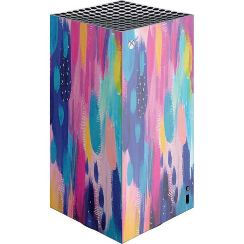 Pink Sparkle Brush Stroke by Etta Vee Xbox Series X Skins