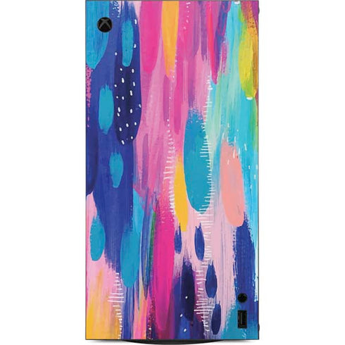 Pink Sparkle Brush Stroke by Etta Vee XBox Series X Digital Edition Console Skin