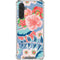 Pink Spring Flowers Galaxy A17 Clear Case