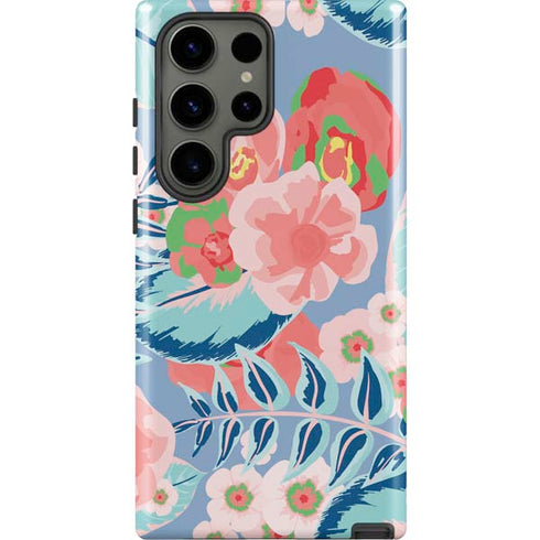 Pink Spring Flowers Galaxy S23 Ultra Pro Case