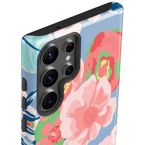 Pink Spring Flowers Galaxy S23 Ultra Pro Case