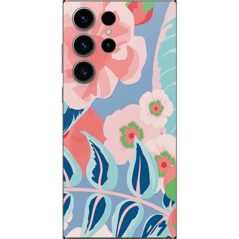 Pink Spring Flowers Galaxy S25 Ultra Skin