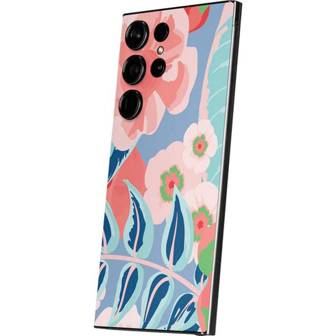 Pink Spring Flowers Galaxy S25 Ultra Skin