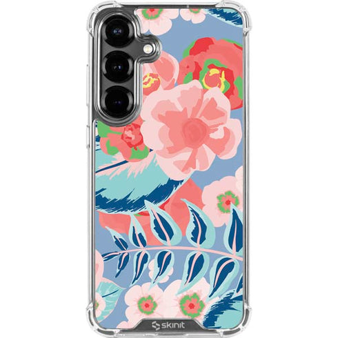 Pink Spring Flowers Galaxy S26 Plus Clear Case