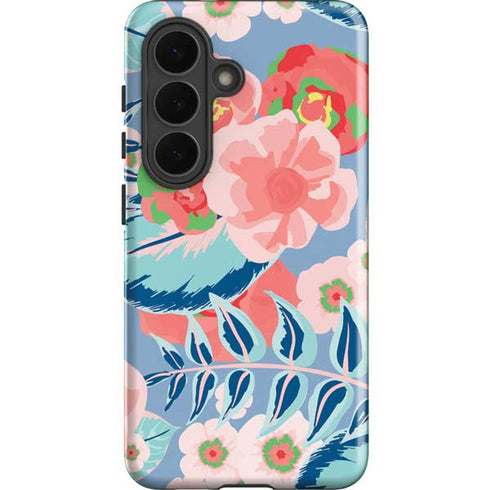 Pink Spring Flowers Galaxy S26 Plus Impact Case