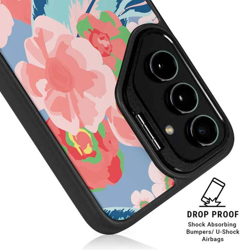 Pink Spring Flowers Galaxy S26 Plus Kickstand Case